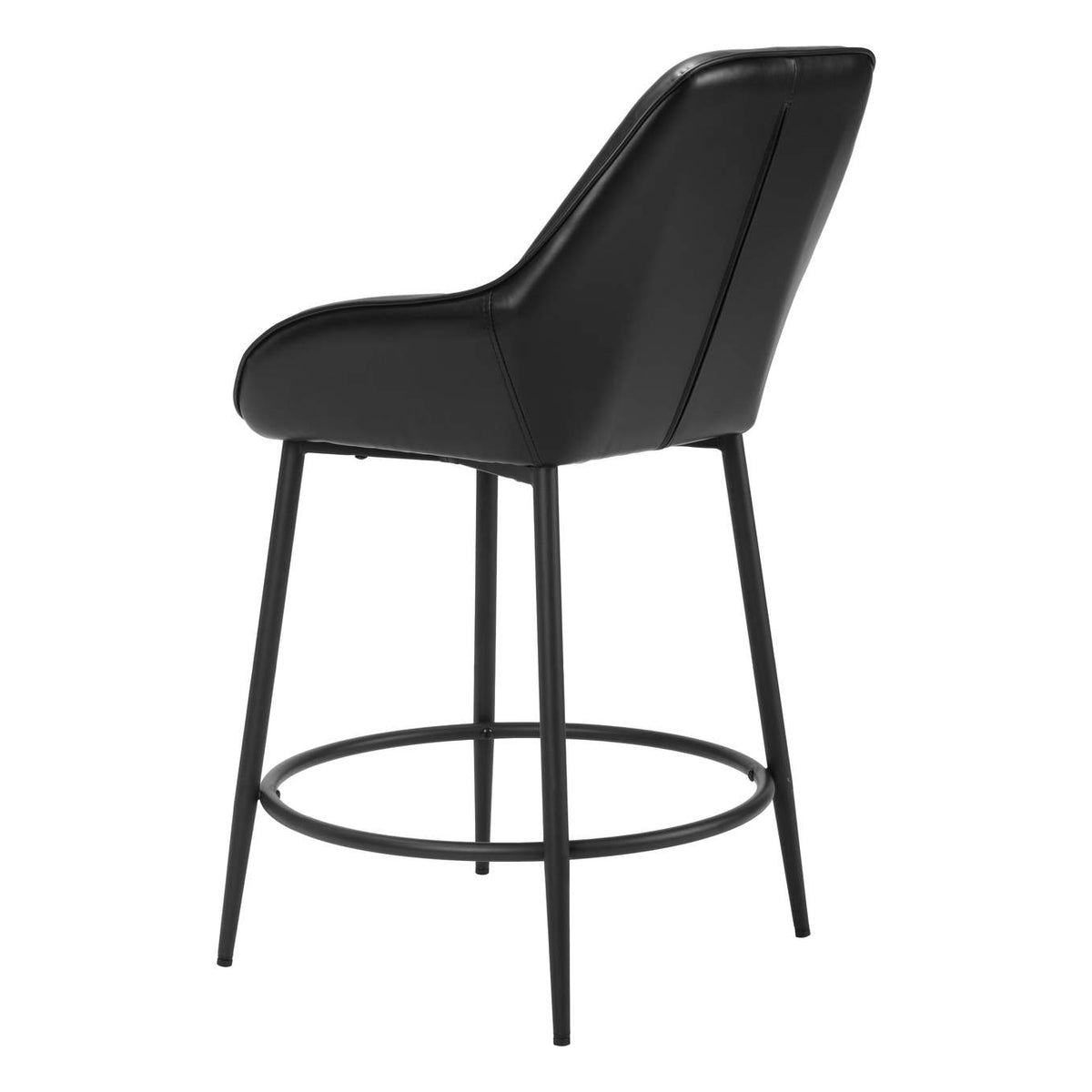 110074 Vila Counter Stool (Set Of 2) Black