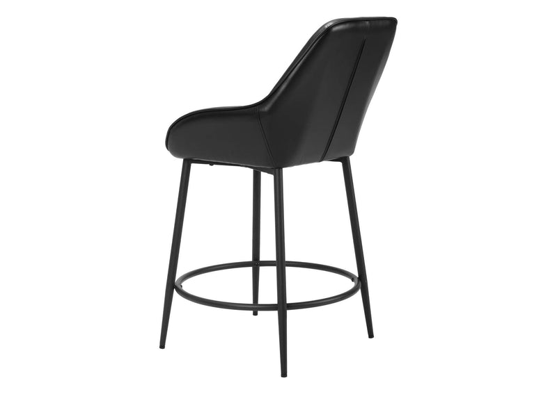 110074 Vila Counter Stool (Set Of 2) Black