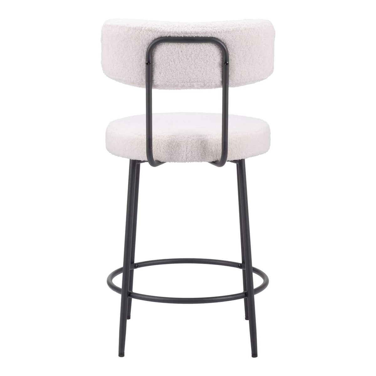 109739 Blanca Counter Stool (Set Of 2) Ivory