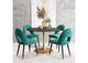 109095 Taj Dining Table Black & Gold