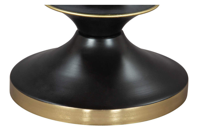 109564 Donahue Side Table Gold & Black