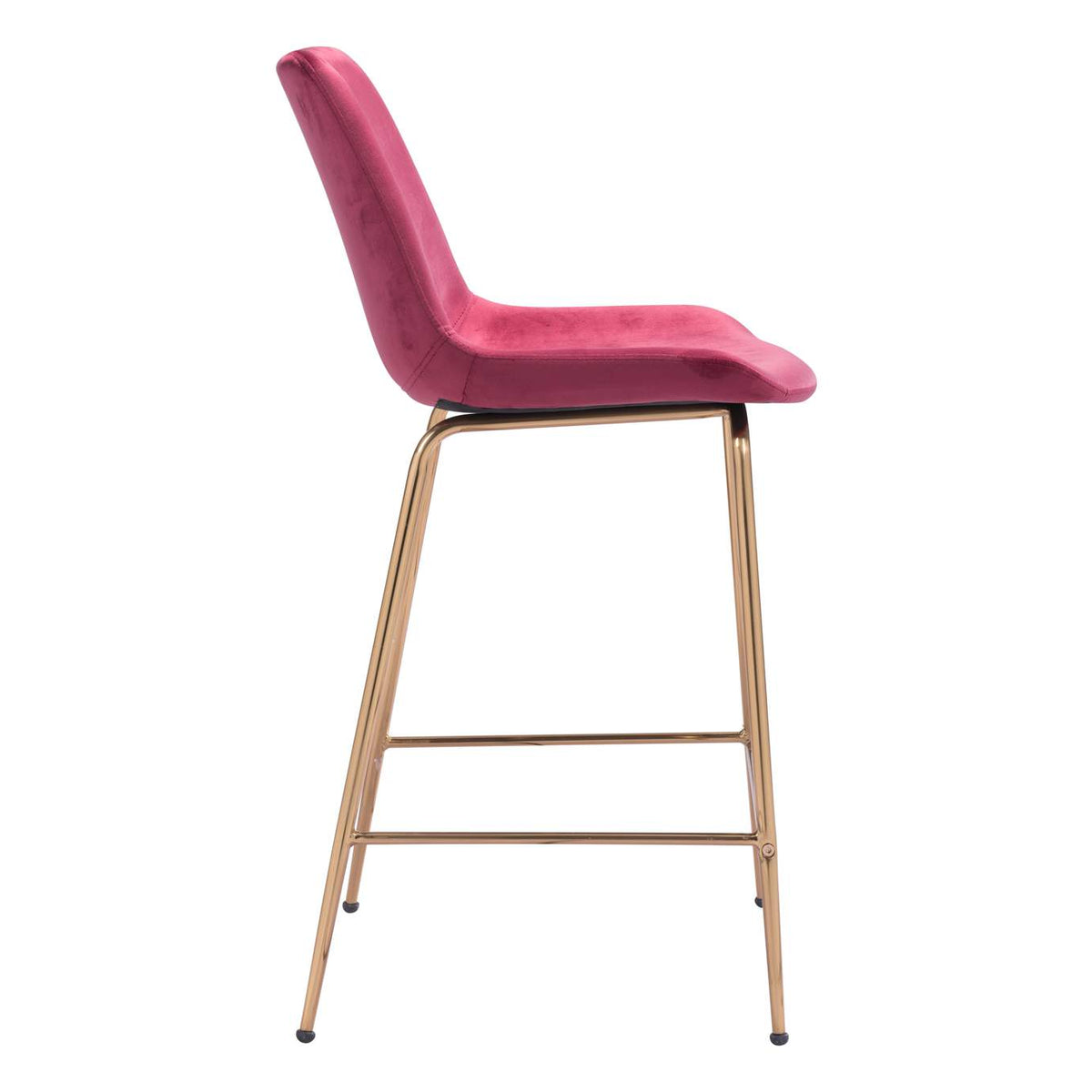 101764 Tony Counter Stool Red & Gold