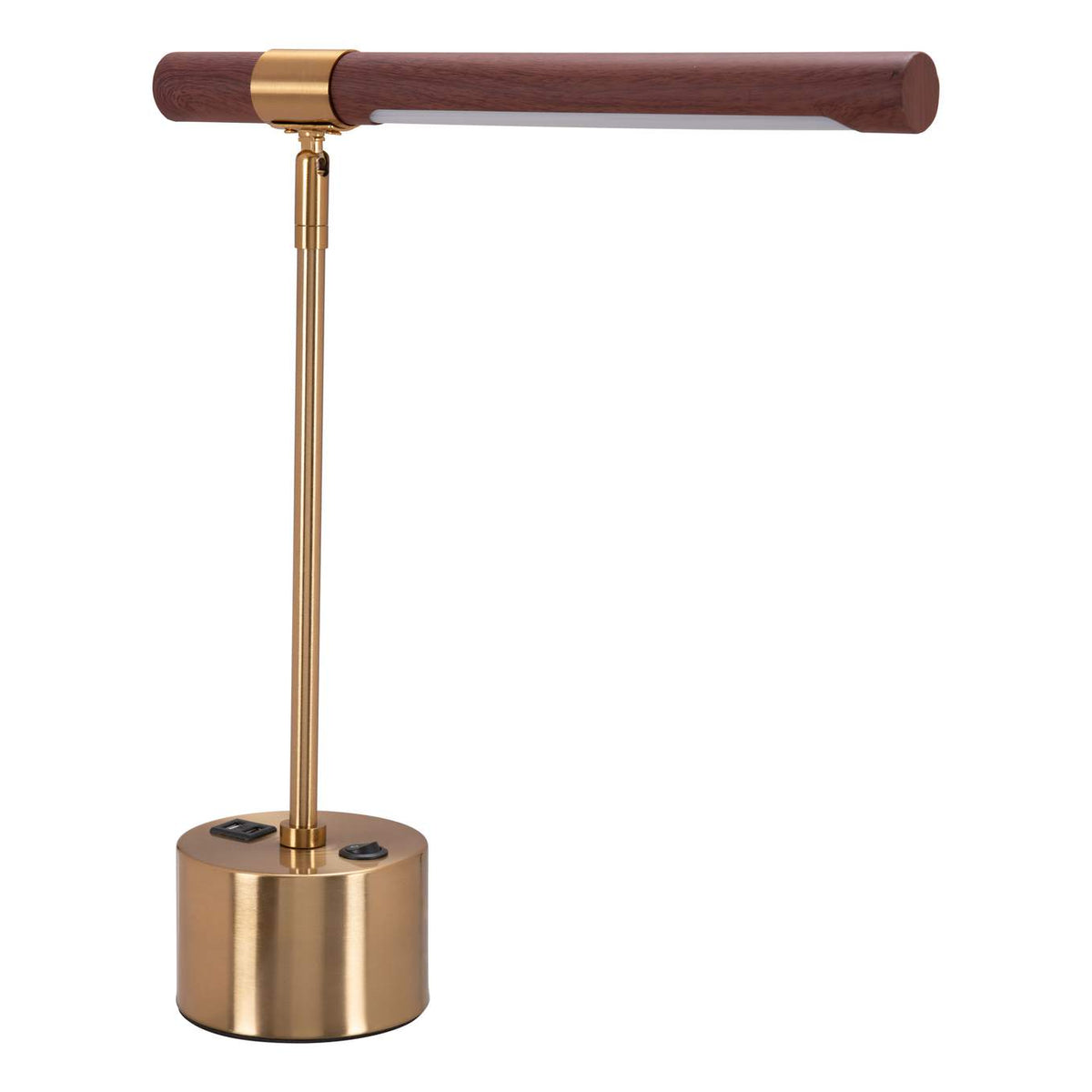 56139 Kippy Table Lamp Brown & Brass