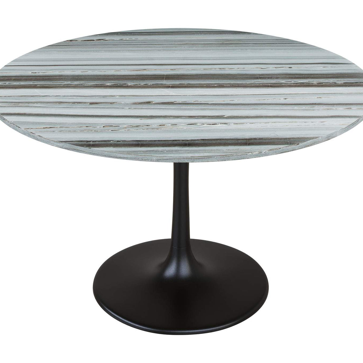 109447 Central City Dining Table Gray & Black