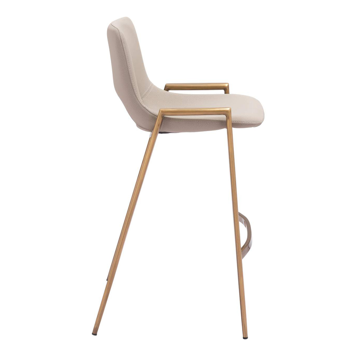 109733 Desi Counter Stool (Set Of 2) Beige & Gold