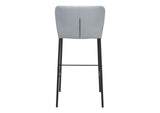109783 Linz Barstool (Set Of 2) Gray