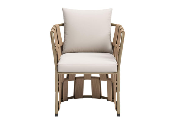 704012 Quadrat Outdoor Dining Chair White