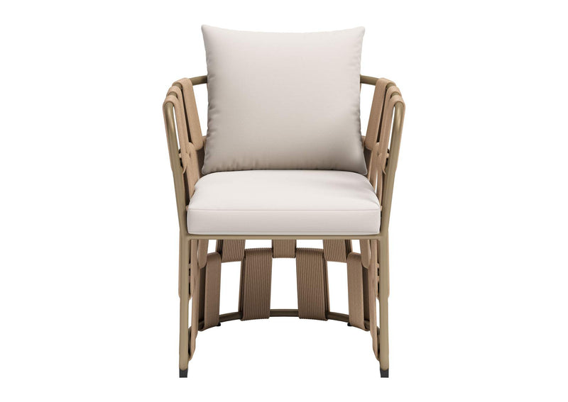 704012 Quadrat Outdoor Dining Chair White