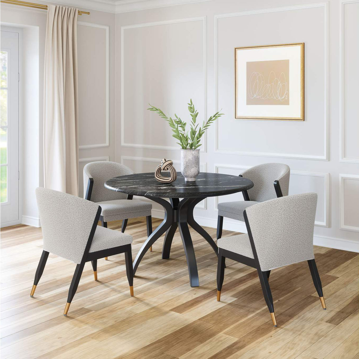 110001 Pula Dining Chair Misty Gray
