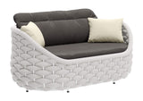 704026 Coral Reef Outdoor Loveseat Gray
