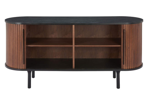 110296 Koriana Sideboard Black & Walnut