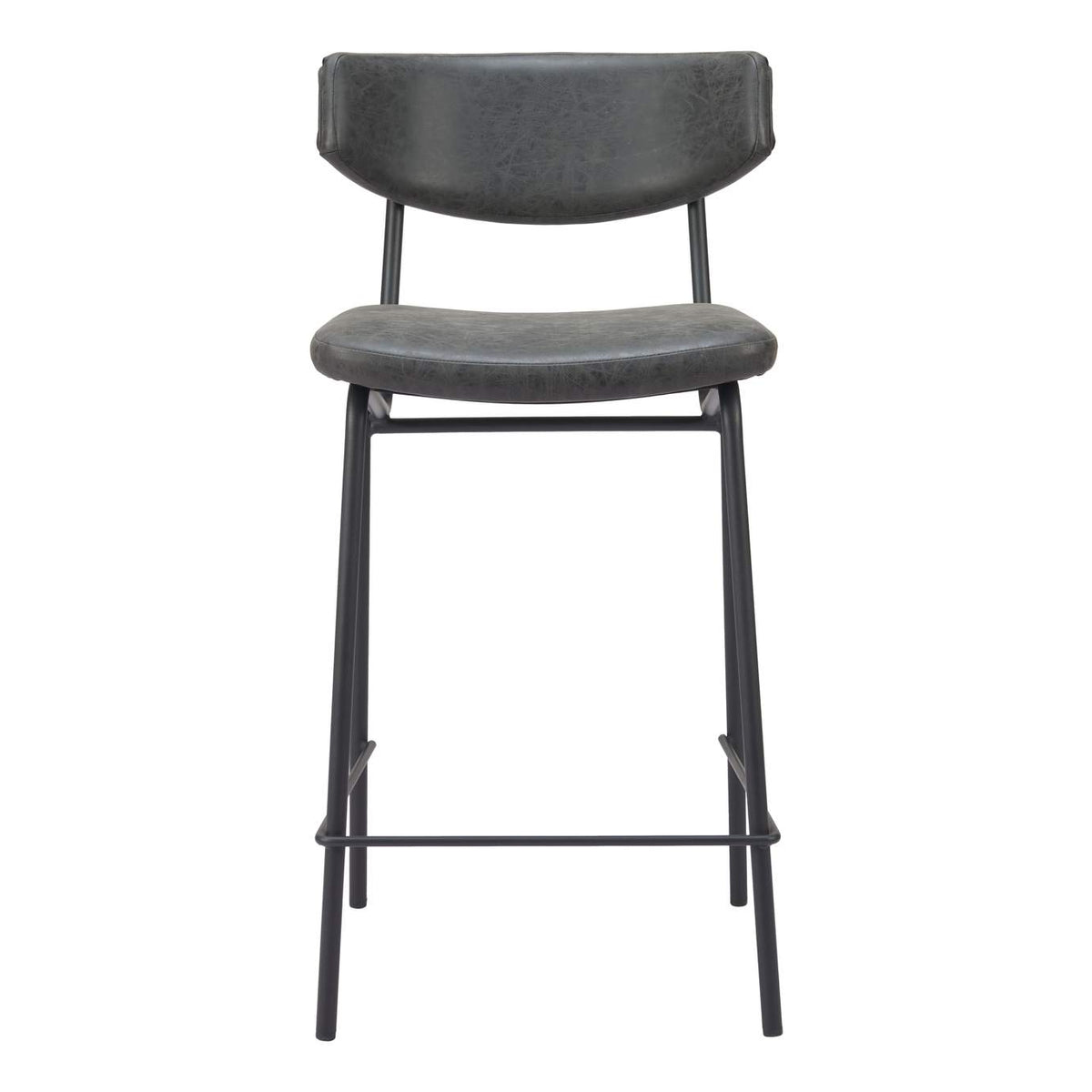 110263 Charon Counter Stool (Set Of 2) Vintage Black