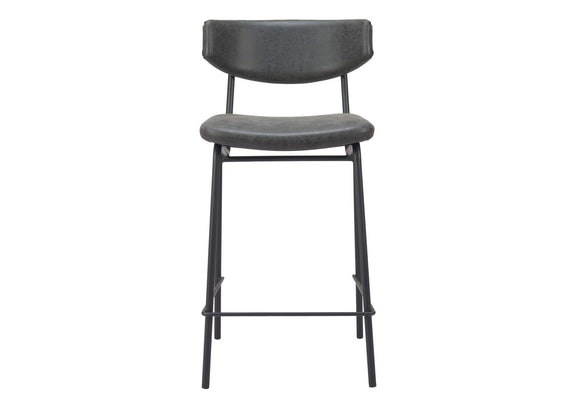 110263 Charon Counter Stool (Set Of 2) Vintage Black