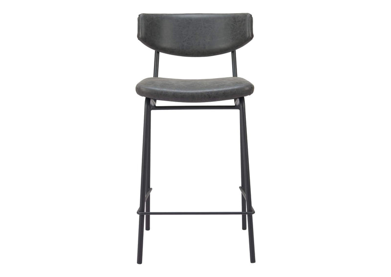 110263 Charon Counter Stool (Set Of 2) Vintage Black