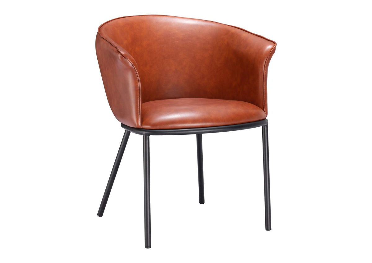 110176 Garston Dining Chair Brown