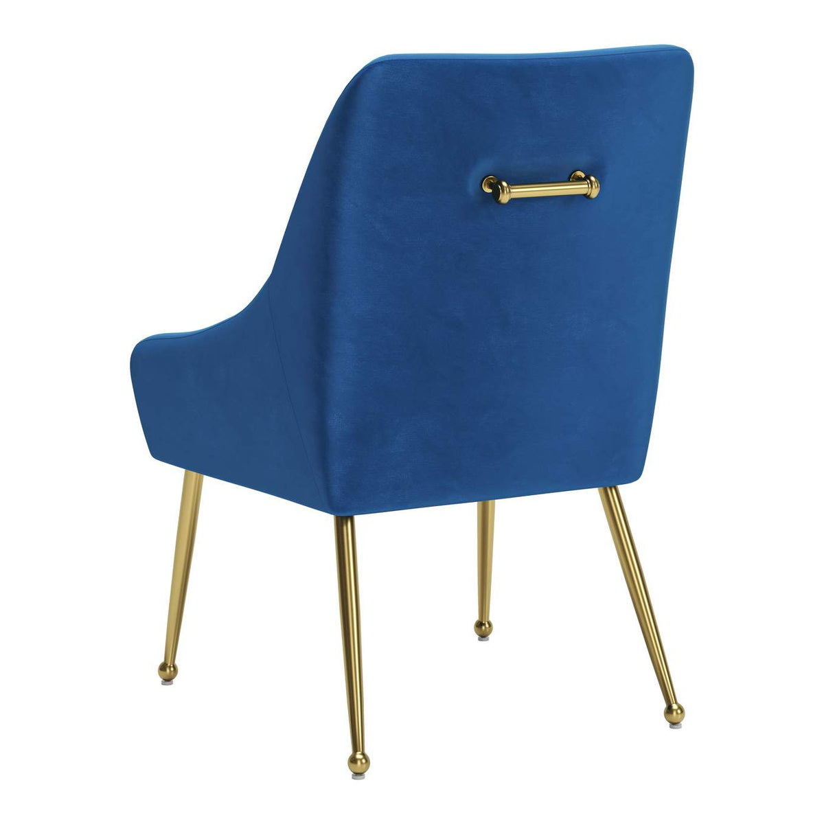 109715 Maxine Dining Chair Navy Blue & Gold