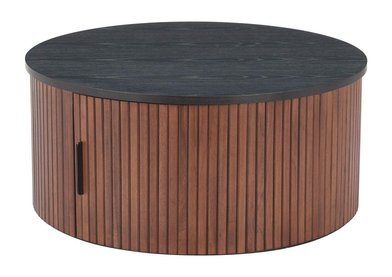110299 Nejaus Coffee Table Black & Walnut
