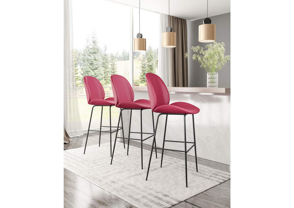 101742 Miles Barstool Red