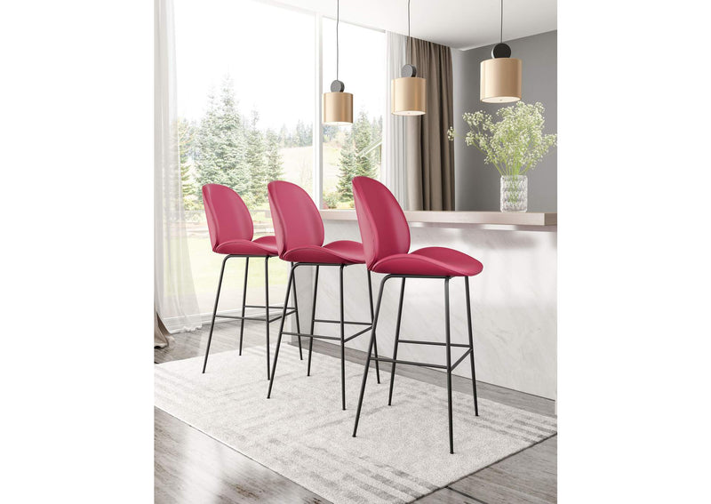 101742 Miles Barstool Red