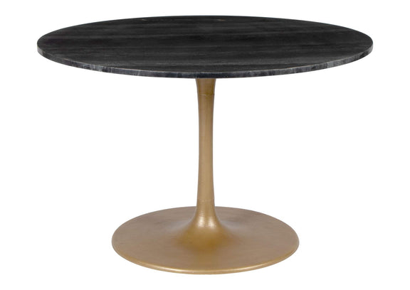 109095 Taj Dining Table Black & Gold