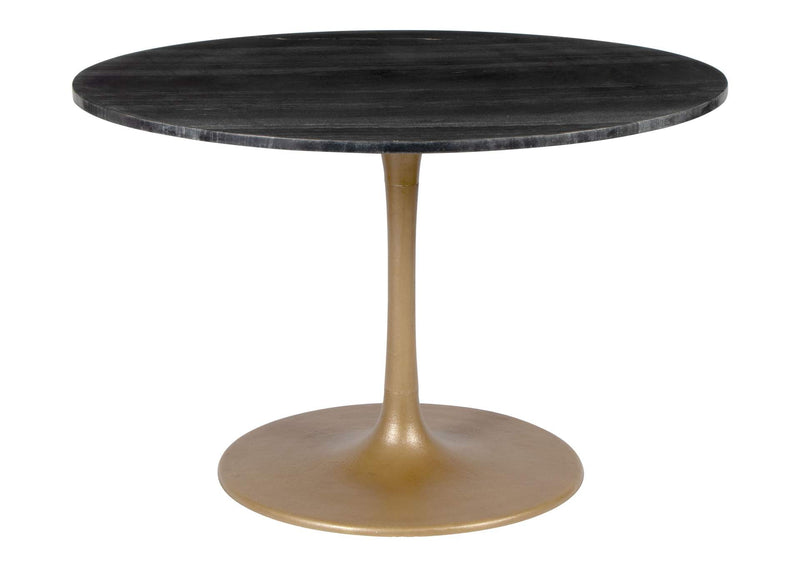 109095 Taj Dining Table Black & Gold