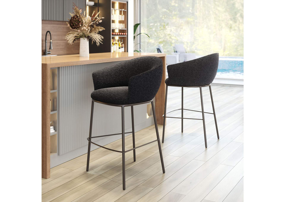109810 Essen Barstool Black & Bronze