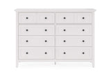 PNRA82A Grace Eight Drawer Dresser In Snowfall White (2024)
