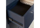 9DKB84A Argento Five Drawer Chest In Navy Blue And Burnished Brass (2024)