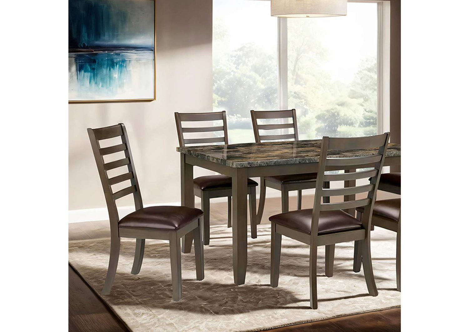 Adia 7 Pc. Dinning Table Set