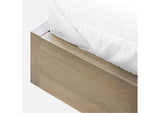 JVLHJ4 One Coastal Modern Live Edge Wall Bed With Floating Nightstands In Bisque