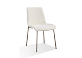 PWTB63HMZ Jade Upholstered Dining Chair In Cottage Cheese Boucle And Brushed Nickel Metal (Set of 2)