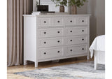 PNRA82A Grace Eight Drawer Dresser In Snowfall White (2024)