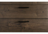 LWY686A Boracay Five Drawer One Door Walnut Sweater Chest In Wild Oats Brown (2024)