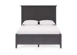 PNRBL5 Grace Three Panel Bed In Raven Black