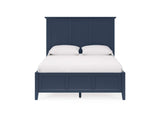 PNKXL5 Grace Three Panel Bed In Blueberry