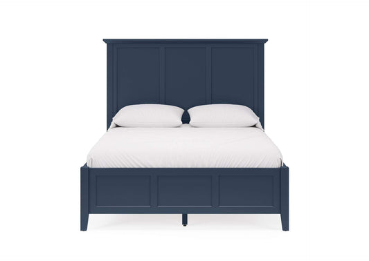 PNKXL5 Grace Three Panel Bed In Blueberry
