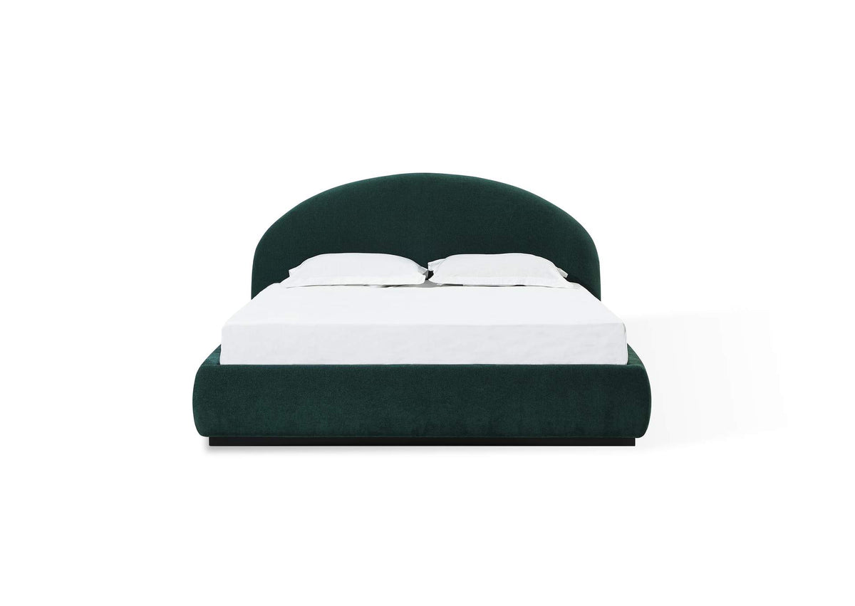 SRWKH6 Flex Upholstered Bed In Emerald Chenille