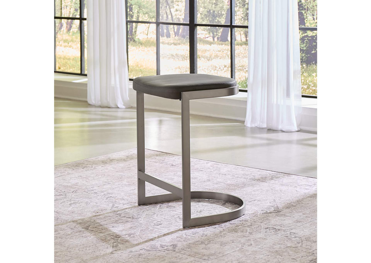 AZU570 Oxford Backless Counter Stool In Davy'S Grey (Set of 2)