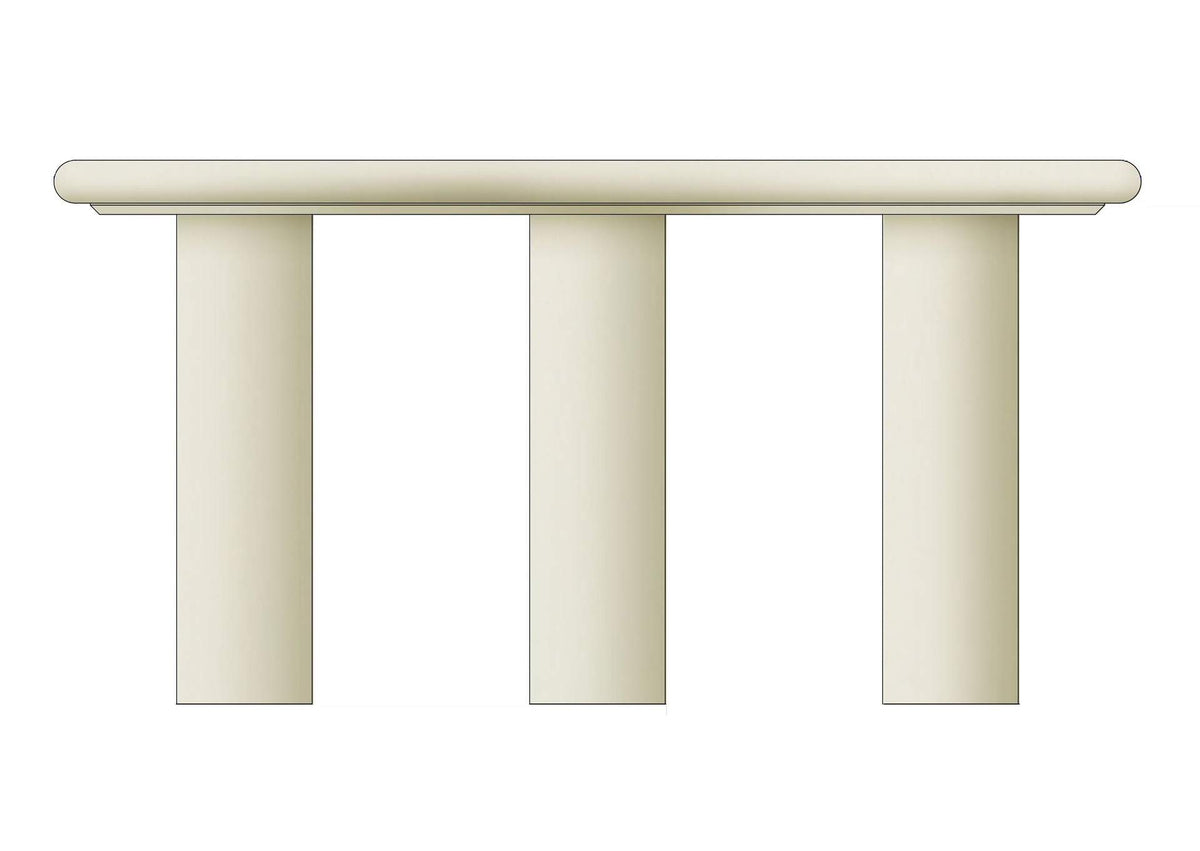 QTUJ23 Sven Wooden Console Table In Rice