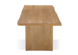 JVLH60 One Modern Coastal Live Edge Dining Table In White Oak