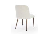 PWTA63DMY Avery Upholstered Dining Chair In Ricotta Boucle And Bronze Metal (Set of 2)