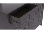 PNRB82A Grace Eight Drawer Dresser In Raven Black (2024)