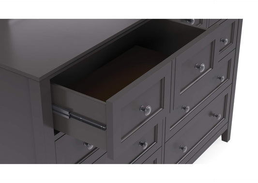 PNRB82A Grace Eight Drawer Dresser In Raven Black (2024)