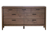 LWY682A Boracay Seven Drawer Walnut Dresser In Wild Oats Brown (2024)