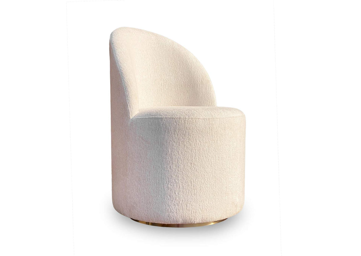 RSTP64 Zinnia Fully Upholstered Swivel Chair In Dune Chenille