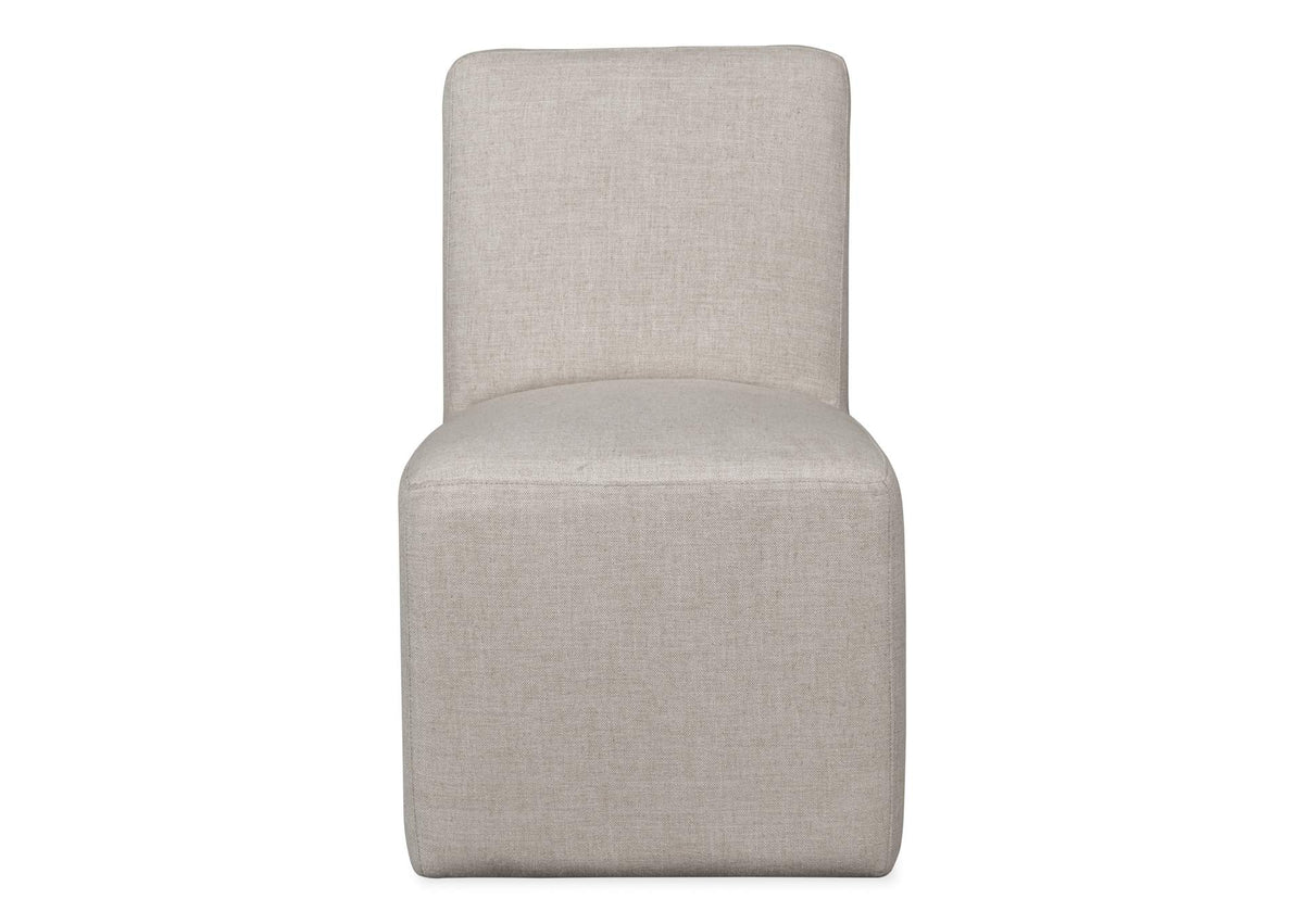 QHTP64A Liv Fully Upholstered Dining Chair In Natural Linen (Set of 2)