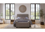 3ZH38811 Royal Rolled Arm Storage Bench In Dolphin Linen