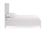 PNRAL4 Grace Three Panel Bed In Snowfall White