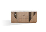 NDMT78 Sumner Three Drawer Two Door Sideboard In Natural