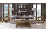3E8721S Canyon Solid Wood Square Coffee Table In Washed Grey